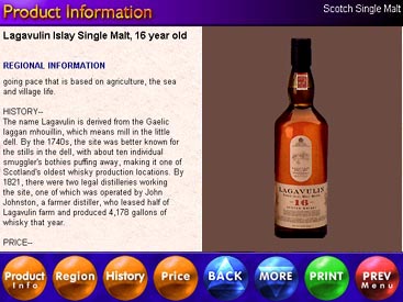 ChoiceMaster display of a spirits product